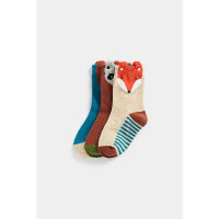 ถุงเท้าเด็กผู้ชาย Mothercare Forest Faces Socks - 3 Pack CD591