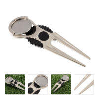 MOVTOTOP 1pc Golfs Divot Repair เครื่องมือสังกะสีอัลลอยด์ Golfs Repair Divot Tool ส้อมสีเขียว