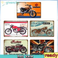 Vintage Painting Tin Plaques Wall Signs Cool Motorcycle Metal Plate Poster