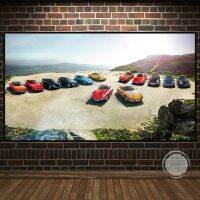 Ultra Fast Supercar Race Car Porsche Wall Art ผ้าใบพิมพ์สำหรับตกแต่งบ้าน Unframed Top กีฬารถ Posters