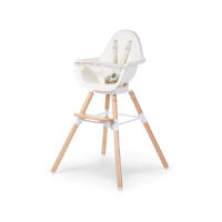 CHILDHOME เก้าอี้อเนกประสงค์ รุ่น EVOLU ONE.80° CHAIR NATURAL / WHITE 2 in 1 + BUMPER