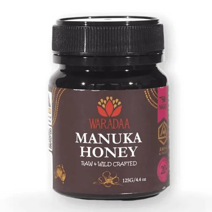 125 grams Waradaa 100% High Strength Manuka Honey MF 20+, 750 MGO 100% ...