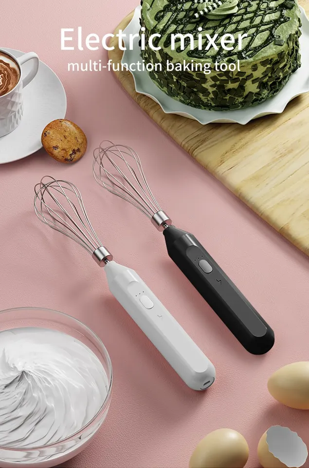 Electric Milk Frother Handheld Egg Beater Coffee Milk Drink Egg