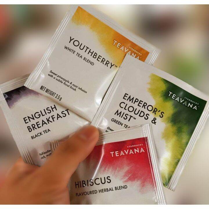 STARBUCKS Teavana Retail PER SACHET English Breakfast Green Tea