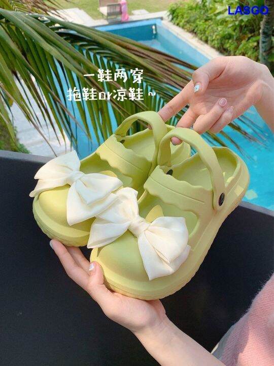 น่ารักเด็กผู้หญิง-baotou-รองเท้าเปิดส้นสุภาพสตรีกันลื่นพื้นรองเท้าแตะชายหาดหนา