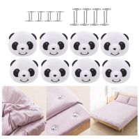 Cute Panda Shape Bed Sheet Clips Non-slip Fitted Quilt Sheet Holder Plastic Heart Flower Grippers for Mattress Fasten Holder Bedding Accessories