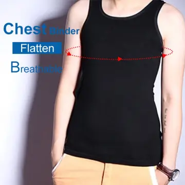 Chest Binder Underwear Tank Tops Bandage Trans Breathable Side
