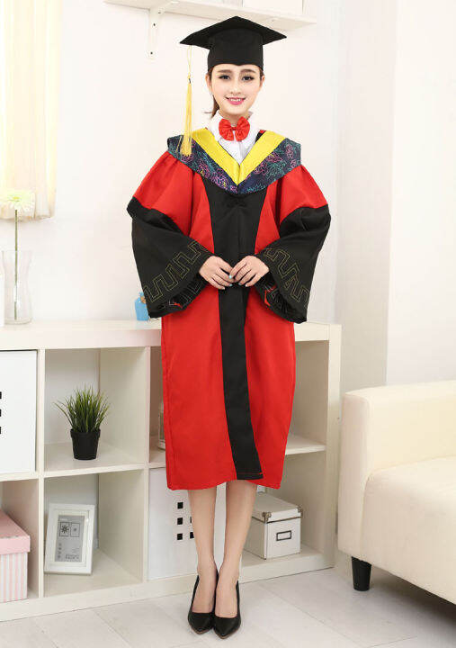 [COD] Graduation Tutorial Clothing College Graduation Dress Tutor Clothing Plain Lazada PH