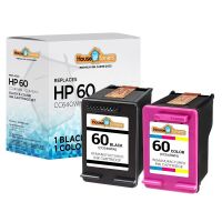 2PK #60 B/C Ink For HP Deskjet D1663 D2530 D2545 D2563 D2568 D2645 D2660 D2680