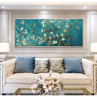 Van Gogh Almond Blossom Flowers Canvas Painting-งานศิลปะที่มีชื่อเสียงระดับโลกโดย Van Gogh For Home Wall Decor