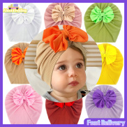 Lzflorists hàng có sẵn khăn xếp nón thắt nơ em bé Mũ Công Chúa Dễ Thương