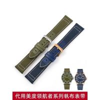 suitable for IWC Canvas Watch Strap 21mm Mido Navigator Pilot Waterproof Nylon Strap