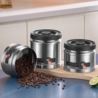 E56C Airtight Kitchen  Storage Container Stainless Steel Coffee Canister For CASE