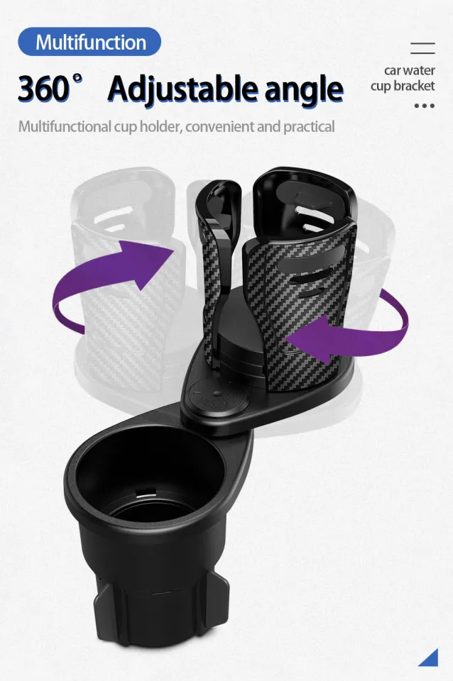 Vehicle-mounted Slip-proof Cup Holder 360 Degree Rotating Water