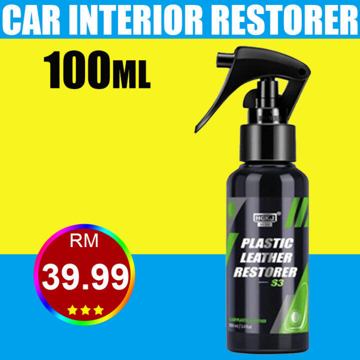 Hgkj S Car Interior Parts Liquid Leather Plastic Renovator Refreshing