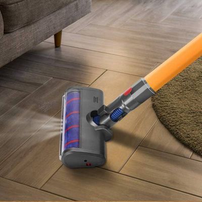 Soft Roller Brush Head Vacuum Cleaner Soft Roller Brush Head for Dyson V10 Digital Slim Fluffy V12 Detect Slim Cordless with LED HeadlightTH