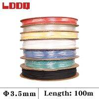 【cw】 LDDQ 3.5mm 100meter 7 Colors Cable Sleeve Shrinkage Ratio 2:1 Shrink Wrap Tube Tubing