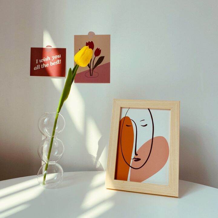 o-urhome-พร้อมส่ง-insกรอบรูปไม้เรียบง่ายขนาด7นิ้ว-simple-7-inch-wooden-photo-frame-ของแต่งบ้าน-ของแต่งโต๊ะ-พร็อพถ่ายรูป-ของแต่งร้านกาแฟ-ของแต่งโรงแรม