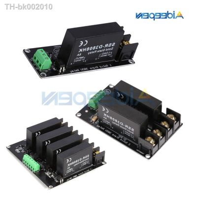 ☬○✑ 380V 8A 1 2 4 Channel Solid State Relay Module High and Low Level H-L Trigger Board SSR-D3808HK Switch Controller For Arduino