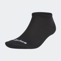 Adidas ถุงเท้า No-Show Socks 3 Pairs | Black/White ( GE6133 )