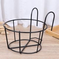 4Pcs Hanging Railing Planters Flower Pot Holders Plant Iron Racks Fence Metal Potted Stand Mounted Balcony Baskets