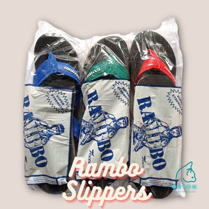 ORIGINAL Rambo Slippers Unisex(CHECK UR SIZING IN CM) IBA SIZING NG TSINELAS Lazada PH