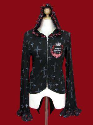 เสื้อคาร์ดิแกนพังค์ มินิซิปอัพ (Punk Mini Zip Up Cardigan)