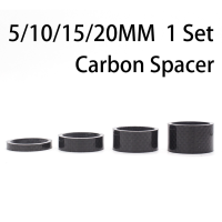 4ชิ้น5/10/15/20มม. จักรยานคาร์บอนไฟเบอร์ตัวแบ่งคาร์บอน28.6อุปกรณ์ติดตั้งท้ายจักรยานสเปเซอร์ก้านแหวนรองสำหรับขี่จักรยาน