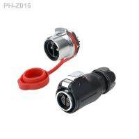 24MM IP65 large current metal Waterproof power aviation plug Quick plug connectors 2-core connector 25A 35A