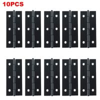 ▽ 10PCS Black Iron Door Hinges Furniture Hardware Butt Hinges for Window Cabinet Drawer Dresser with Screws Home Repair Tools