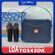 Loa karaoke mini TG543DK bluetooth kèm 2 micro bluetooth, USB, thẻ nhớ TF
