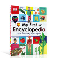 My first encyclopedia DK my encyclopedia primary school English learning textbook reference book childrens Popular Science Encyclopedia picture book hardcover folio