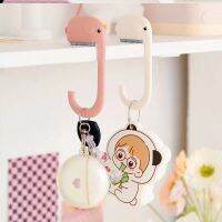 Nordic ins Style Little Elephant Hanging Hook office Keychain Hook Sundries Bag Removable Shelf Student Desk Bag Hook Portable Sticky Hook Decoration