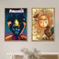 24x3ภาพวาดโปสเตอร์ Funkadelic 6ศิลปะบนผนังโปสเตอร์สีน้ำมันตกแต่งห้องเครื่องตกแต่งฝาผนังศิลปะครอบครัวตกแต่งห้องนอนสมัยใหม่