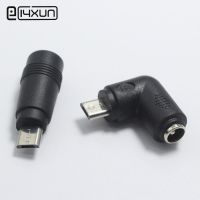 EClyxun 1pcs 5.5 x 2.1 mm Female jack to Micro USB Male 5 Pin DC Power Plug Connector Adapter for V8 Android  Wires Leads Adapters