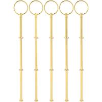 5 Wedding Metal Gold 3 Tier Cake Stand Center Handle Rods Fittings Kit