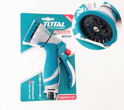 Total ปืนฉีดน้ำ อลูมิเนียม ปรับได้ 10 รูปแบบ ( Metal Nozzle ) รุ่นงานหนัก รุ่น THZATN1101 ( 10-Pattern Rear Trigger Metal Nozzle ) ( ไม่รวมค่าขนส่ง )