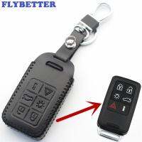 Flybetter 6on Keyless Entry Art ฝาครอบพวงกุญแจแบบกระเป๋าสำหรับ Volvo S60/S80/V60/Xc60/Xc70แต่งรถ L2006