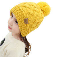 Cute Cat Baby Hat Autumn Winter Crochet Warm Baby Girl Hat Kids Hat with Pom Pom Ball Boys Hat Cap fit 1 to 6 years old