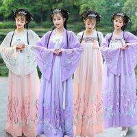 【CW】 Traditional Ancient Hanfu Dance Costume Female Folk Princess Hanfu Dress Oriental Han Dyansty Cosplay Dress Fairy Dancewear