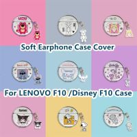 READY STOCK! For LENOVO F10 Case Transparent Red Violent Bear for Disney F10 Casing Soft Earphone Case Cover