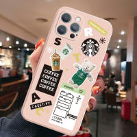 สำหรับ Samsung Galaxy A12 A31 A32 4G A52 A72 5G A11 A51 A20S โทรศัพท์กรณี Starbucks Frappuccino ถ้วยหมีเลนส์กล้องป้องกันกรอบขอบ