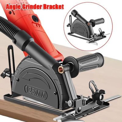 Hand Angle Grinder Converter To Cutter 40mm Depth Adjustable Grinder Bracket To Cutting Woodworking Table Tool with Guide Ruler