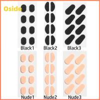 OSIDE 4 Pairs 1.5mm Unisex สีผิว/ดำ ที่ใส่แว่นตา แผ่นรองจมูก EVA กาวในตัว กันลื่น แผ่นรองจมูก