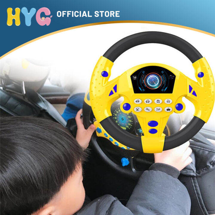 Copilot Steering Wheel Music Simulation Driving Simulation Steering Wheel Car Toys Children