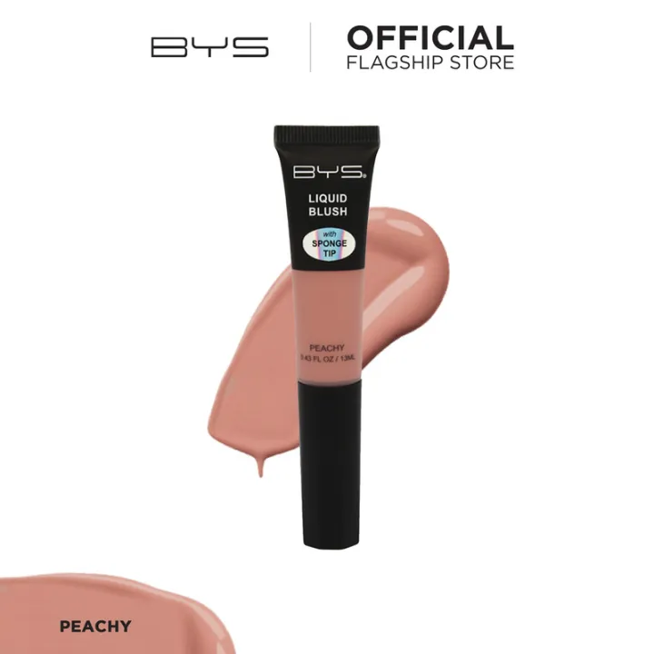 BYS Liquid Blush Tube w/ Sponge Peachy 13ML Lazada PH