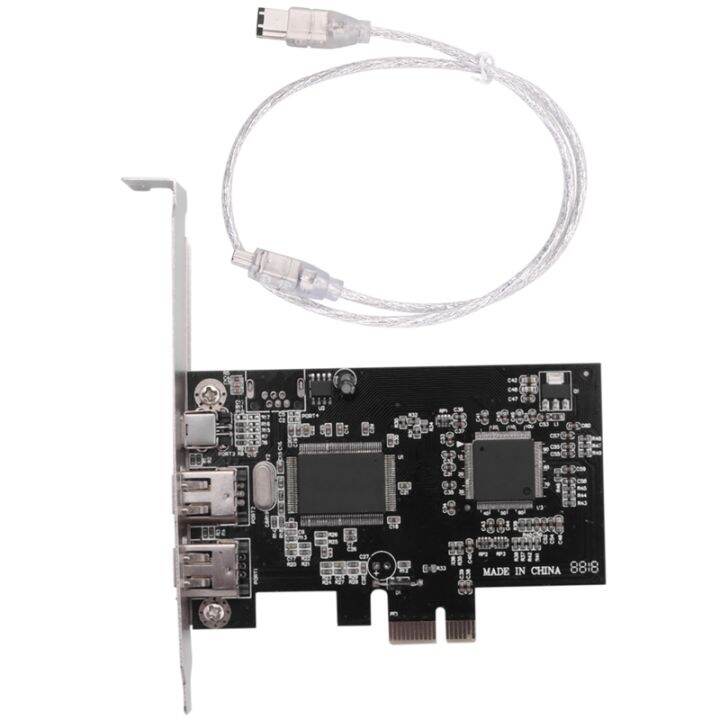 3X (3 Ports IEEE 1394 Carte Ligne De Feu PCI Ligne De Feu Adaptateur