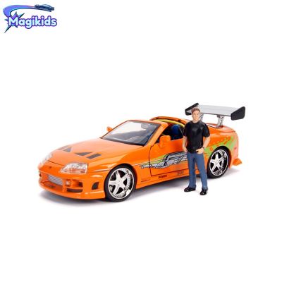 Jada 1:24 Brian &amp; 1995 Toyota Supra Toys For Boys Model Car Metal Diecast Car And Accessories Doll