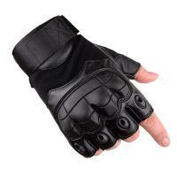 Guantes Moto Motorcycle Fingerless Gloves Leather Protective Gear Motocross Motorbike Scooter Moto Cycling Biker Racing Riding