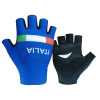 hotx【DT】 2022 ITALIA Half Cycling Gloves Men Moutain Anti-skid Shock Absorption Mtb Road